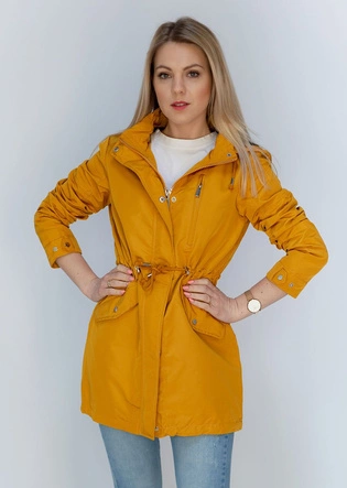 Kurtka typu parka żółta (xw02xbig)
