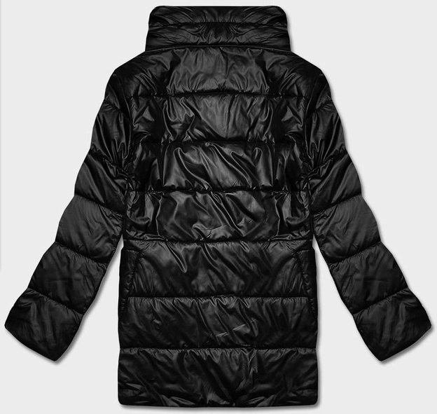 Kopertowa kurtka damska czarna (B8066-1026)