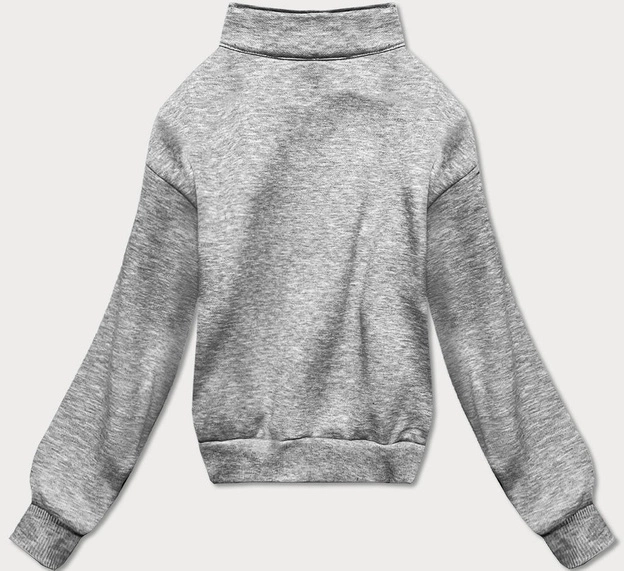 DRES DAMSKI BLUZA ZE STÓJKĄ + SPODNIE JASNOSZARY (8C70-2)