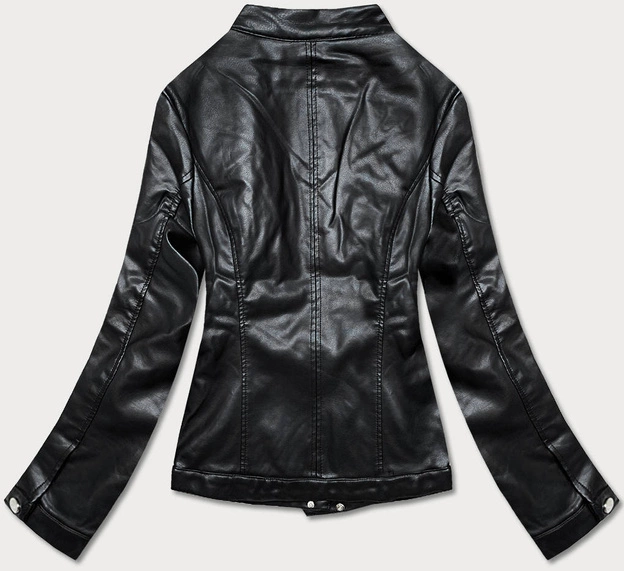 Kurtka ramoneska ze stójką czarna (11Z8008)