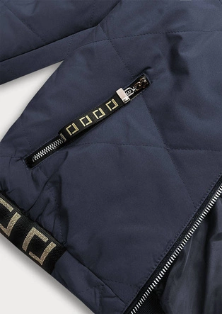 Damska kurtka bomberka granatowa (b8098-3)