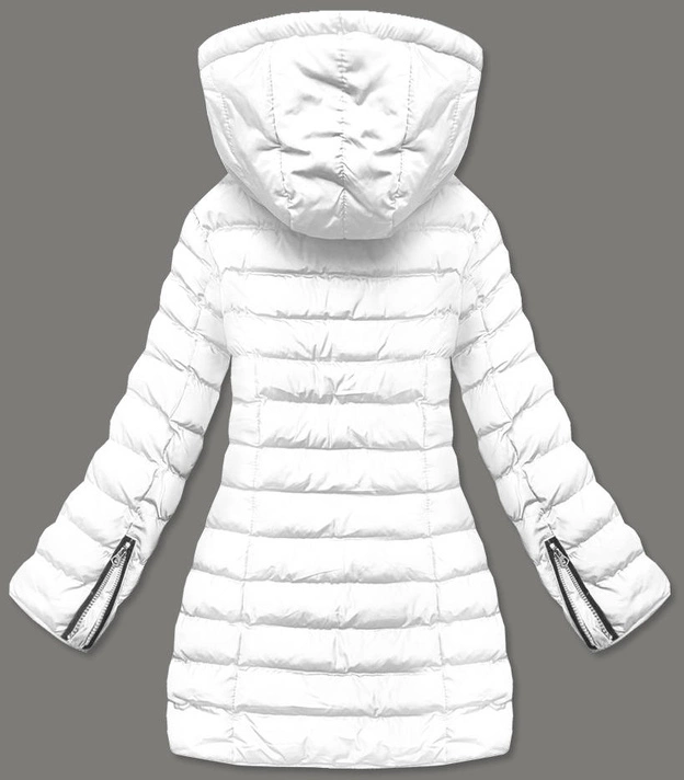 DAMSKA KURTKA ZIMOWA NA FUTERKU BIAŁA (M-13)