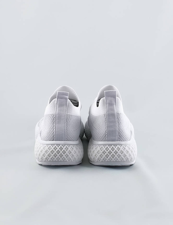 Ażurowe sneakersy damskie białe (jy21-2)