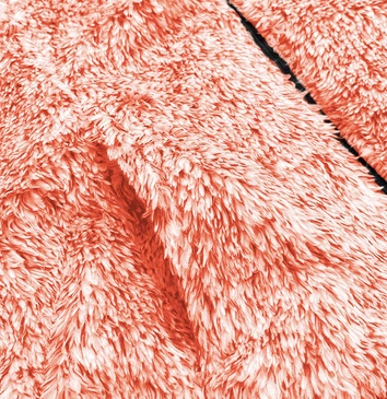 Pluszowa damska bluza melanż pomarańczowa (HH009-48)