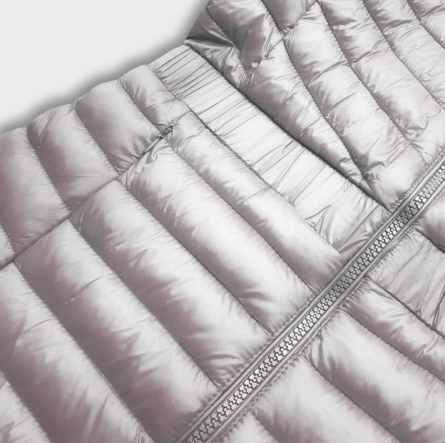 Taliowana kurtka damska szara (gt-212)