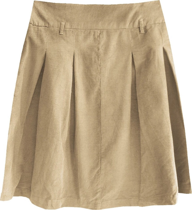 BAWEŁNIANA SZTRUKSOWA SPÓDNICA BEŻOWA (2226)