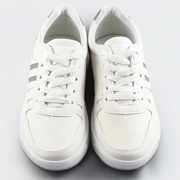 Sportowe buty damskie biało-szare (ad-587)