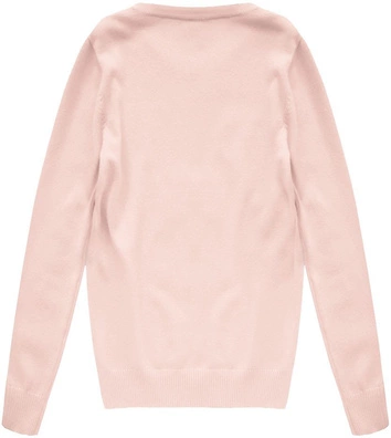 SWETER Z FLAMINGIEM ŁOSOSIOWY (P134)