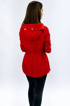 Krótka kurtka typu parka czerwona (p01)