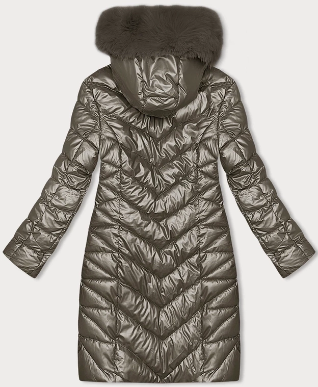 Pikowana zimowa kurtka damska J Style stare złoto (16M9100-403)