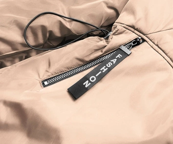 Damska kurtka przejściowa beż-biały (b8037-46026)