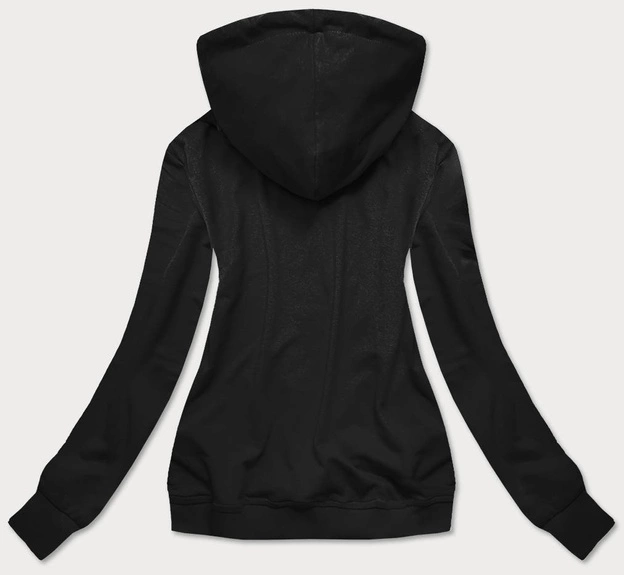 Damska bluza sportowa z kapturem czarna (n4596)