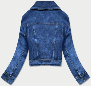 Jeansowa damska kurtka oversize granatowa (5679k)
