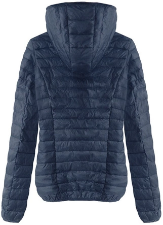 Pikowana kurtka z kapturem granatowa (b1078-30)