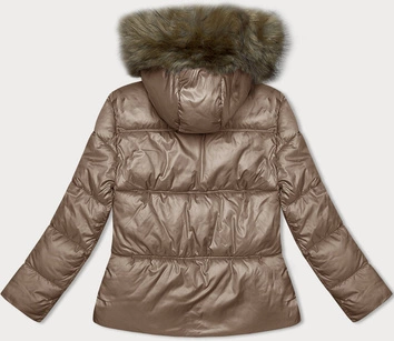 Damska kurtka fason bombki karmelowa S'west (B8190-101)