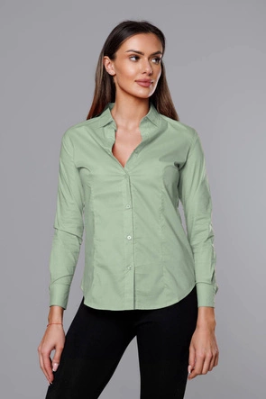 Klasyczna koszula damska jasnozielona (HH039-39)