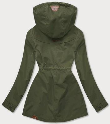 Damska kurtka parka/pikowana dwustronna khaki (can-621)