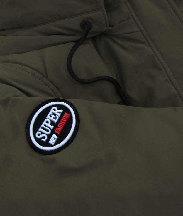 DAMSKA KURTKA ZIMOWA KHAKI (208-2)