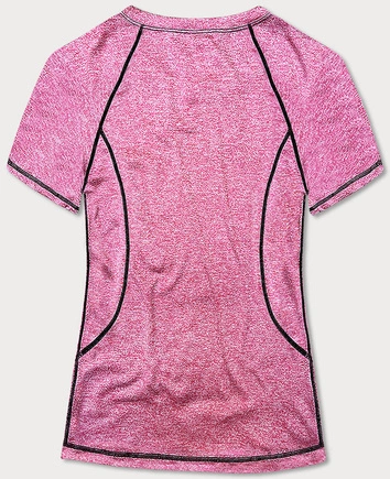 Sportowy t-shirt damski różowy (A-2158)