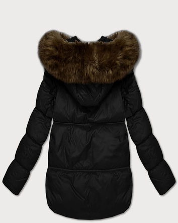 Damska kurtka bombka z kapturem S'West czarna (B8280-1)