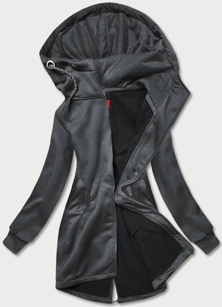 Bluza damska rozpinana grafitowa (AMG-825-1)