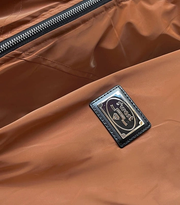 Kurtka damska z kapturem karmelowa (b8105-12)