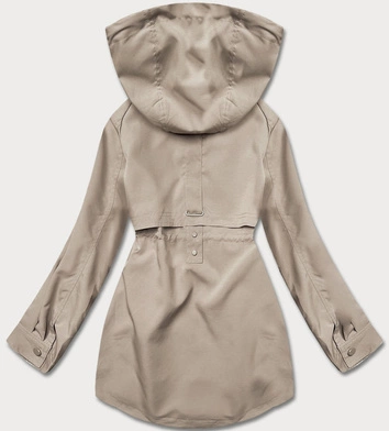 Cienka kurtka damska na podszewce beż (B8128-12)