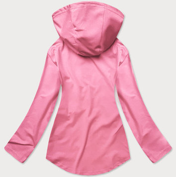 Bluza z asymetrycznym dołem jasny róż (hd153-25)