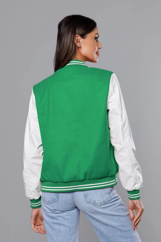 Kurtka damska bejsbolówka zielona (16M9069-236)