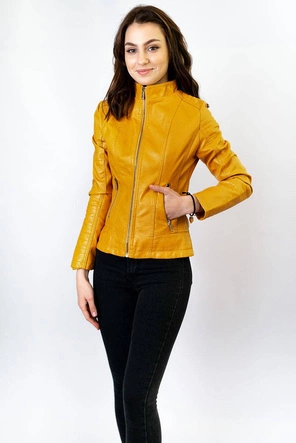 Ramoneska ze stójką żółta (r12)