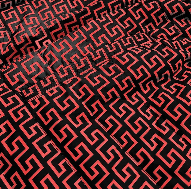 Parka damska 2w1 granat/czerwony (w702big)