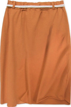 DRESOWA SPÓDNICA Z KIESZENIAMI KARMELOWA (592ART)