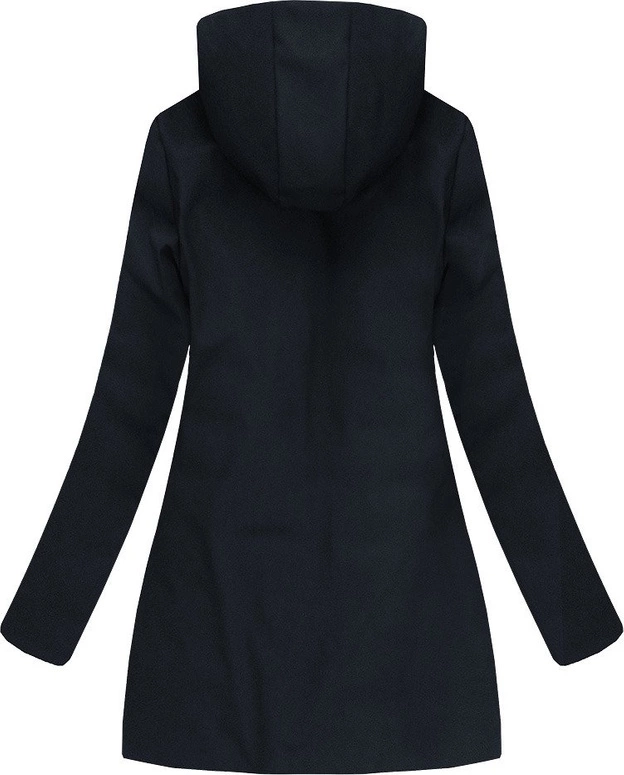 KURTKA Z KAPTUREM GRANATOWA (J18-006)