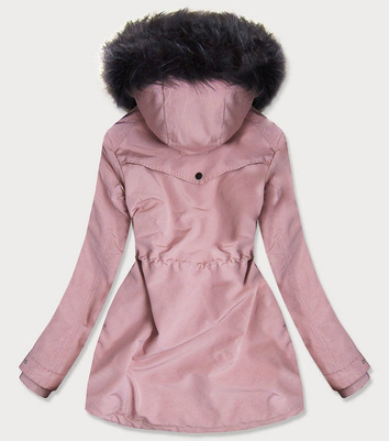Wodoodporna parka damska różowa (m-176)
