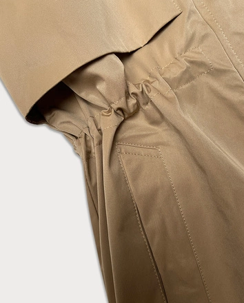 Kurtka damska z podwijanymi rękawami LHD beżowa (LHD-24591)