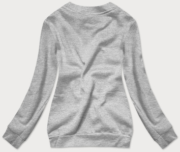 Bluza dresowa damska ze ściągaczami szara (w01-2)