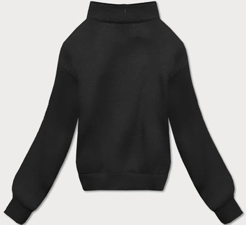 Dres damski bluza ze stójką + spodnie czarny (8c70-3)