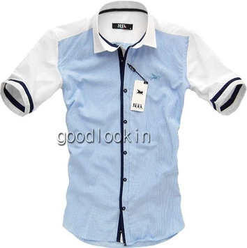 SUPER KOSZULA SLIM FIT JEEL Jeans NIEBIESKA (3070)