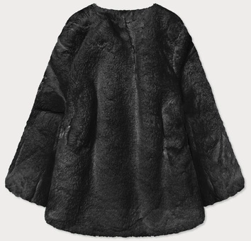 KRÓTKA KURTKA DAMSKA FUTRO CZARNA (31148)