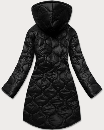 Lekka pikowana kurtka damska czarna (9613)