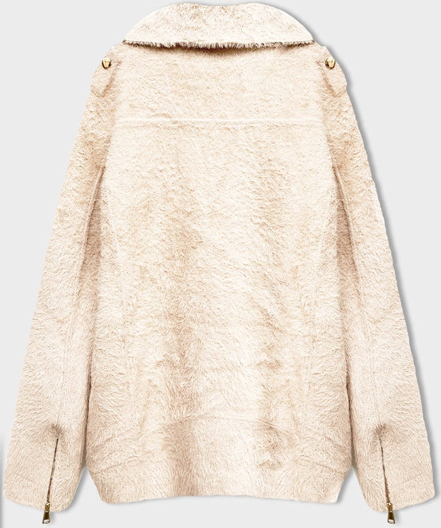 Krótka wełniana kurtka alpaka ecru (553)