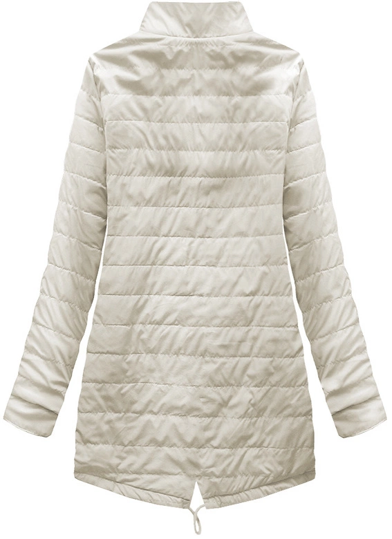 DWUSTRONNA PARKA Z KAPTUREM BEŻOWA (W0233)