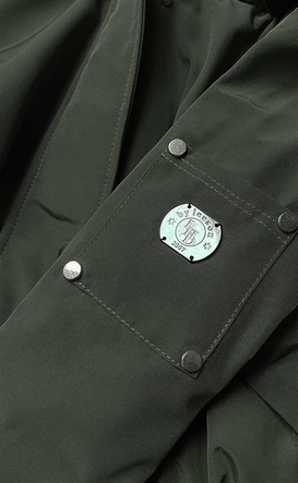 Damska parka z futrzaną podszewką army (m-21506)