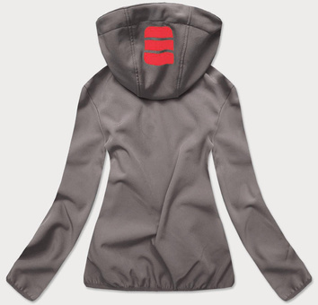 Damska kurtka softshell grafit-róż (hh030)