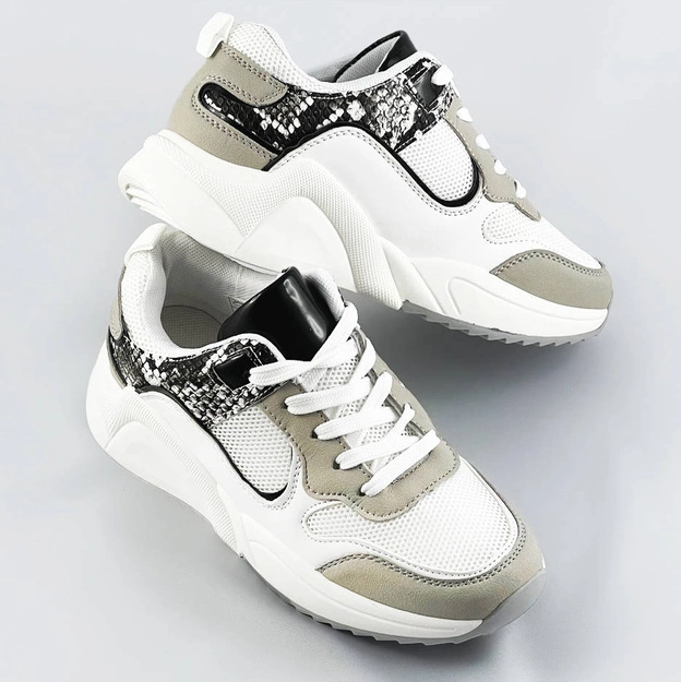 Sportowe buty damskie białe (6348)