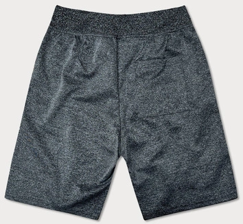 Męskie spodenki z nadrukiem ciemne szare (8K1120-5)