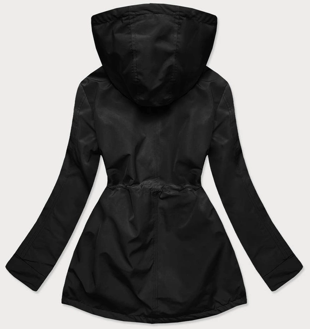 KURTKA - PARKA DAMSKA CZARNA (6853)