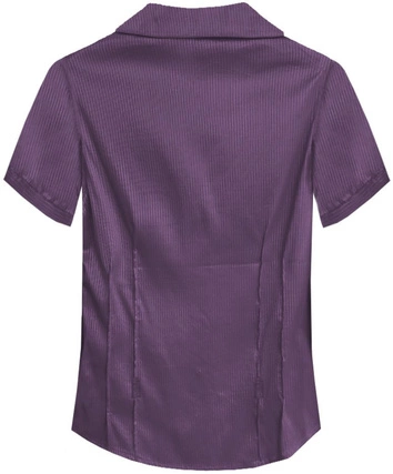 BŁYSZCZĄCA KOSZULA W PASKI FIOLETOWA (337ART)