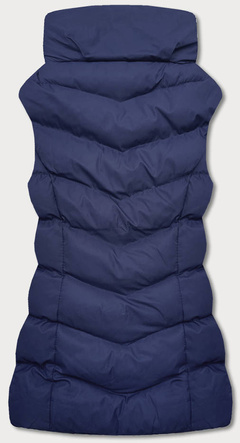 Puchowy bezrękawnik damski granat (5m719-215)