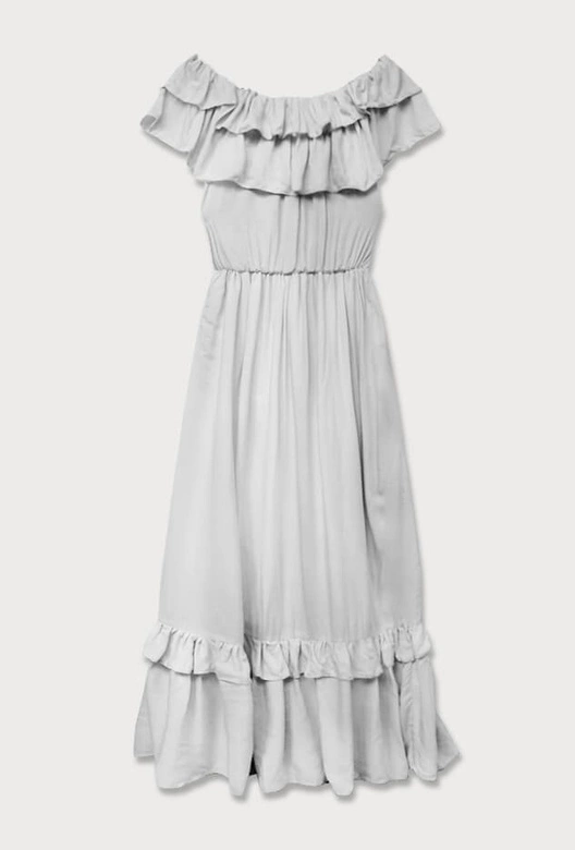 SUKIENKA HISZPANKA MAXI SZARA (344ART)